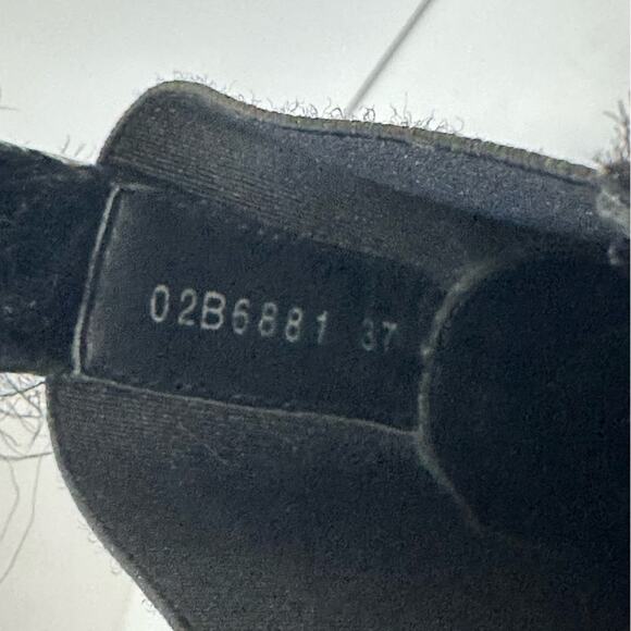 Rick Owens Beetle Bozo Chelsea Boots size IT 37 Black Calf Hair Clear Sole - Picture 8 of 10